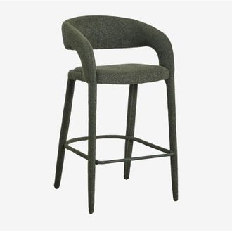 Sklum Sklum - Pack De 4 Taburetes Altos Tapizados Arazeina