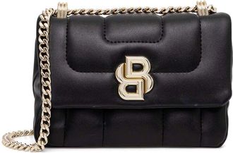 BOSS Borsa a tracolla con placca logo - Nero