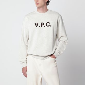 A.P.C. Felpa Standard Grand VPC &eacute;cru in cotone