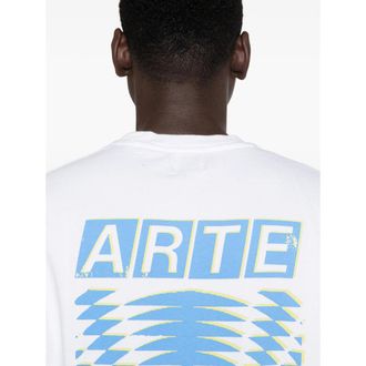 Arte Cotton Crew Neck T-Shirt - White