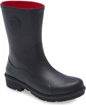 FitFlop WonderWelly Rain Boot in All Black at Nordstrom Rack, Size 8.5