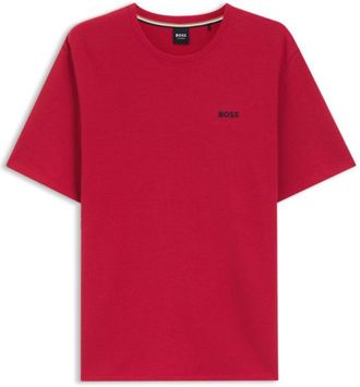 BOSS Cotton-blend pajama T-shirt with embroidered logo