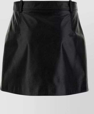 Gucci leather mini skirt