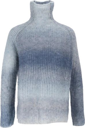 KANGRA Engelse Rib Gebreide Turtleneck - Dames - Coltruien - Blauw - L - Nylon - Truien & Vesten