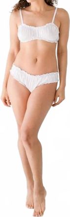Salua Bikini Bloomer Panties In Pearl