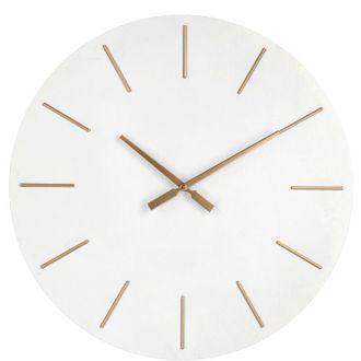 BIZZOTTO Orologio da Parete Bianco Moderno 60 cm - TIME - Colore: Nero