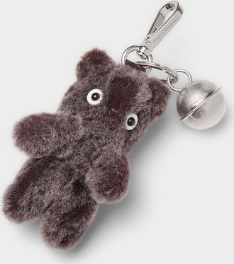Acne Studios Mens Bear and bell charm key ring