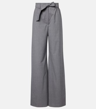 Max Mara Salpa virgin wool wide-leg pants