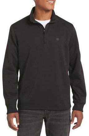 DKNY Noah Quarter Zip Sweater in Black at Nordstrom Rack, Size X-Large