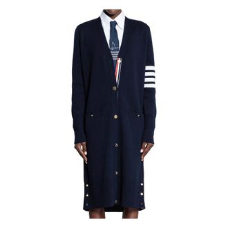 Thom Browne Dames, Truien, Blauw, Maat: M Wol