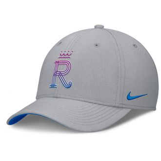 Nike Kansas City Royals City Connect Rise Nike Mens Dri-FIT MLB Hat in Grey | NB170IAJROY-UHT