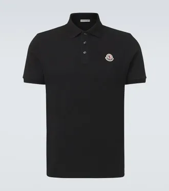 Moncler Logo cotton piqu&eacute; polo shirt