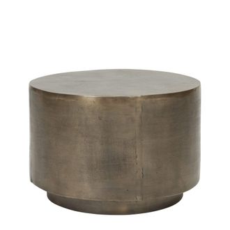 House Doctor Mesa de centro de aluminio dorado