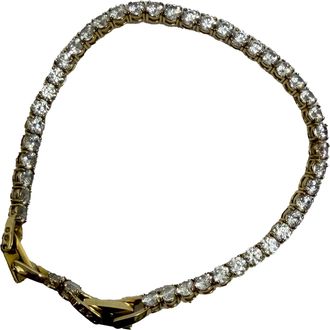 Swarovski Matrix tennisarmband in goudkleurig metaal