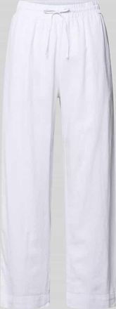 Freequent Wide Leg Pants aus Leinen-Mix mit elastischem Bund Modell Lava in Offwhite, Gr&ouml;&szlig;e XXL