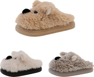 Generic Cartoon Dog 3D Slipper Puppy Slippers Funny Bedroom Shoes Novelty Animal Slippers Chunky Sole Fluffy Slipper Cute Doggy Sliders Cozy Home Shoes Fuzzy 
