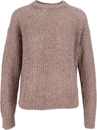 PESERICO Textured Cropped Knit Sweater