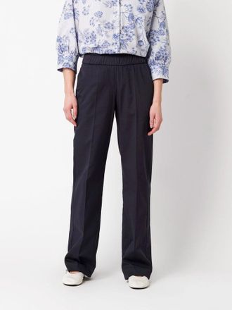 Toni Schlupfhose TONI Sue Wide Chino, Damen, Gr. 36, N-Gr, dunkelblau, Web, Obermaterial: 87% Baumwolle, 10% Polyamid, 3% Elasthan, lang, Hosen Schlupfhose