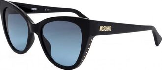 Moschino Womens MOS056 54 S 807 Sunglasses - Black - One Size