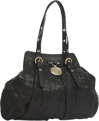 Versace Medusa Tote Leather Leather Tote Bag Bag (Pre-Owned)