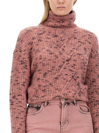 Moschino Turtleneck Knit Sweater - Pink