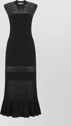Lanvin midi dress featuring lace detailing