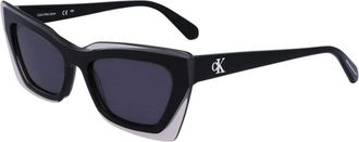 Calvin Klein Jeans Cat-eye Zonnebril - Dames - Zonnebrillen - Zwart - 52 MM - Accessoires