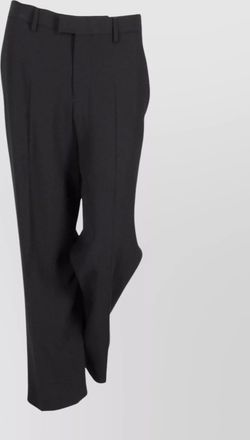 Ann Demeulemeester gaelle slim fit cropped trousers viscose wool twil