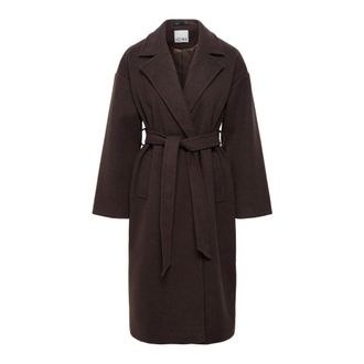 Ichi Cappotto con cintura - - Coats - Donna - Marrone - M
