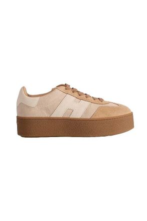 Hogan Lace-Up Sneakers In Soft Calf Leather