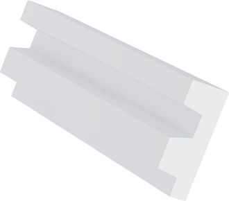 Vente-Unique Vente-unique - Battiscopa L290 X H5 Cm In Polistirene Bianco - Lotto Di 3 - Ardeo