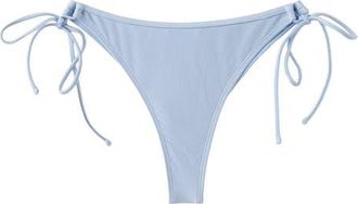Mango Tie Side Bikini Bottoms in Sky Blue at Nordstrom, Size X-Small
