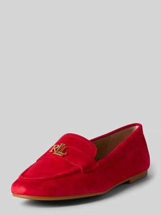Lauren Ralph Lauren Loafer aus echtem Rindsleder in Rot, Gr&ouml;&szlig;e 36,5