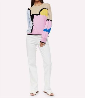 Brodie Aubrey Crew Top In Crema