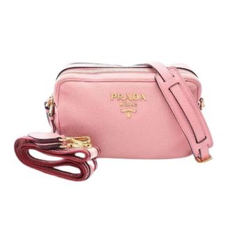 Prada Pre-owned VIT Daino Leder 2way Schoudertas - Dames - Pre-owned - Roze - Maat: ONE Size Leer