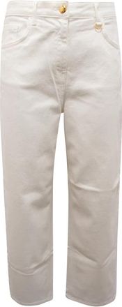 Elisabetta Franchi Regular Fit WO Denim Broek - Dames - Regular Fit Jeans - Wit - W29 - Denim - Jeans