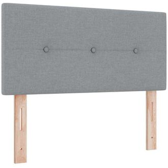 vidaXL Cabecero Led Con Luces De Tiras Led Gris Claro 90 Cm Tela Vidaxl