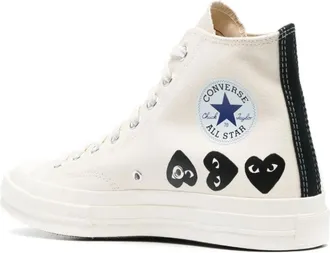 Comme Des Gar&ccedil;ons Mens Play Sneaker White Rubber