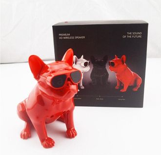 Trade Shop Trade Shop - Mini Cassa Speaker Bluetooth 4.2 Tws Bulldog Francese Usb Stereo Wireless