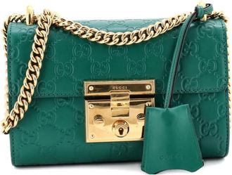 Gucci Padlock Shoulder Bag Guccissima Leather Small crossbody bag - Verde