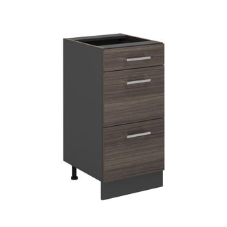 Vicco Mueble Bajo De Cocina R-line, Gris Noble, 40 Cm Con Cajones, Sin Encimera Vicco
