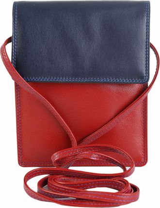 Golunski GRAFFITI WOMENS LEATHER NECK PURSE CROSSBODY TRAVEL BAG,3 COLOURS TO CHOOSE FROM 7-131 (Midnight)