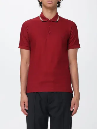 Burberry Contrast-Trimmed Cotton Polo Shirt with EKD Logo