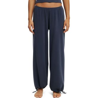 Cotton On Womens Dreamy Soft Pointelle Wide Leg Pant in Steely Blue at Nordstrom, Size Xx-Small