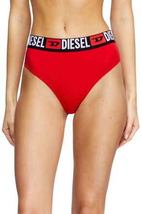 Diesel Three-pack briefs with maxi-logo waist - Panties - Woman - Multicolor