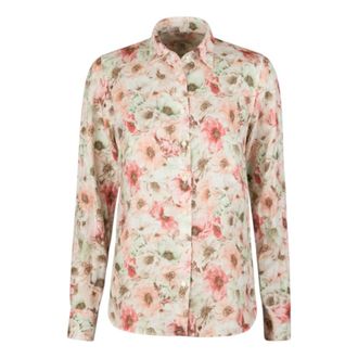 Stenstr&ouml;ms Shirts, female, Multicolor, Size: 2XL Floral Linen Shirt