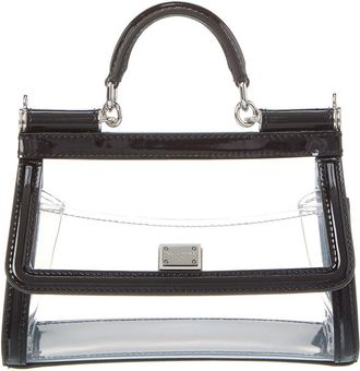 Dolce & Gabbana Kim Sicily Small Vinyl & Patent Satchel
