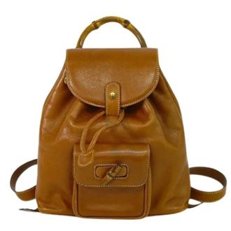 Gucci Pre-owned Backpacks, female, Brown, Size: ONE SIZE Pre-owned Vintage Backpack