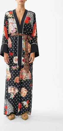 Camilla Short Kimono Wrap Jacket In Daughters Of Duende