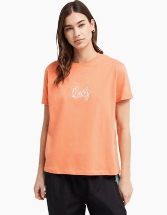 Roxy Womens Roxy Womens Vl Oceanregular Corpo Short Sleeve T-Shirt - Orange/Orange - Size: 10/8